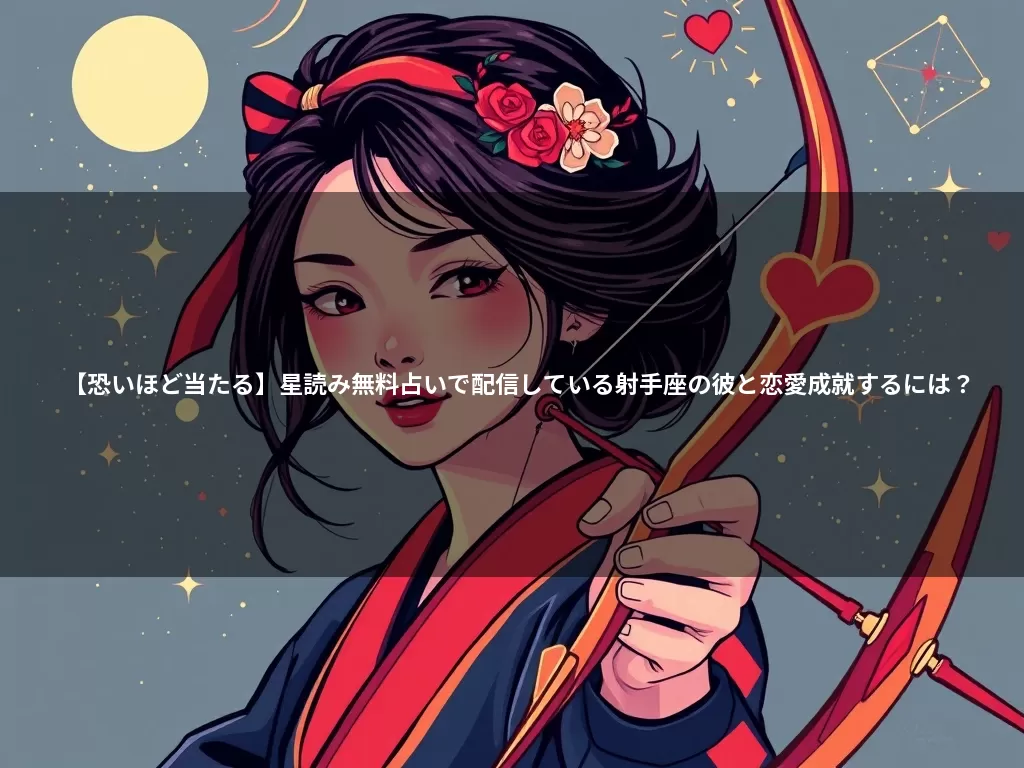 【恐いほど当たる】星読み無料占いで配信している射手座の彼と恋愛成就するには?