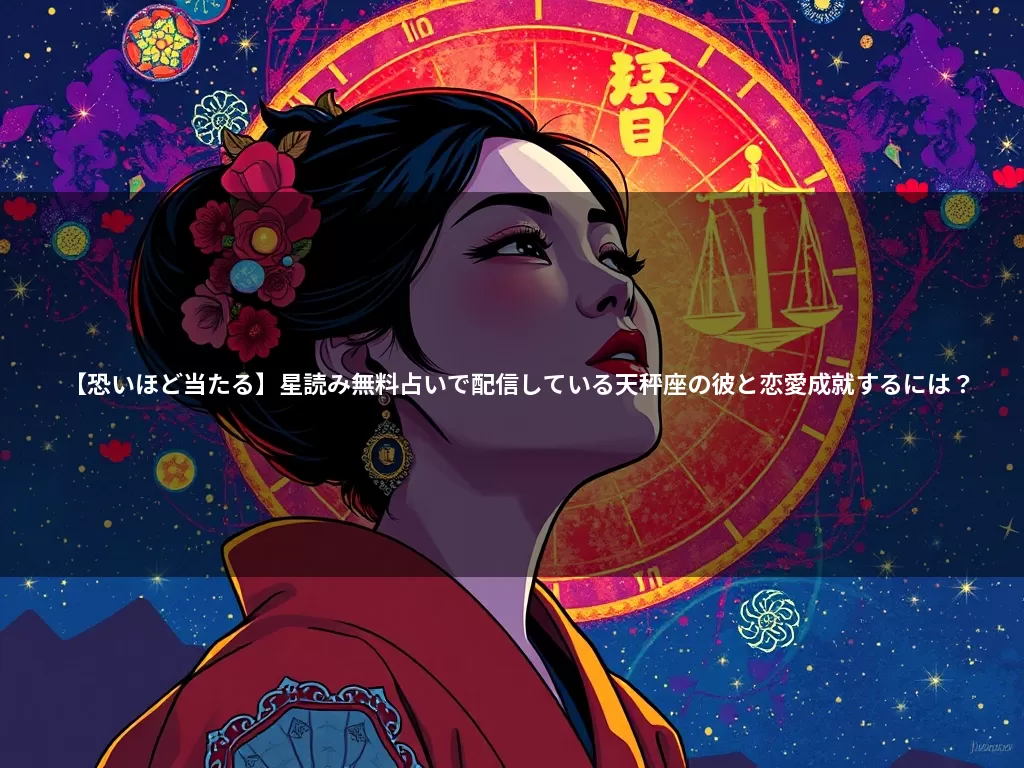 【恐いほど当たる】星読み無料占いで配信している天秤座の彼と恋愛成就するには?